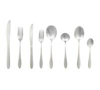 Russell Hobbs COMBO-8795 Lisbon Cutlery Set - 88 Piece Stainless Steel, Table Utensils for 12 People Dishwasher Safe, Forks/Knives/Spoons & 4 Serving Spoons Included in Set, 15 Year Guarantee
