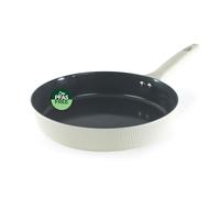 Russell Hobbs Cote Poêle à Frire 28 cm - Revêtement Antiadhésif Céramique, Sans PFOA/PFAS, Aluminium Forgé, Bords Droits, Compatible Induction, Crème