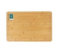 Russell Hobbs Element Planche à découper en bambou FSC®-Certified | Réversible, face plane, surface lisse pour couteaux, protège le plan de travail, découpe, tranche, sert fromage/charcuterie