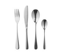 Russell Hobbs London Coffret de 16 Couverts - Service de table en acier inoxydable 18/0, Argenté, pour 4 personnes, compatible lave-vaisselle, couteaux/fourchettes/cuillères à soupe/cuillères à café