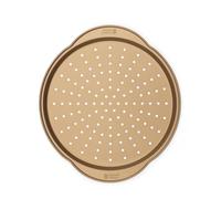 Russell Hobbs Opulence Plaque à Pizza Antiadhésive, 37 cm, Plaque de Cuisson Ronde Perforée, Nettoyage Facile, Acier au Carbone, Sans PFOA, Utilisable au Four Jusqu'à 220°C/Thermostat 7, RH02338GEU7