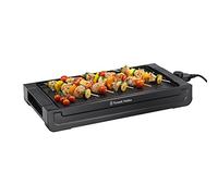 Russell Hobbs Plancha électrique [Barbecue intérieur & extérieur] Fiesta (plaque antiadhésive amovible, réglage de température, bac à graisse, câble détachable, 2400W) Grill électrique 22550-56