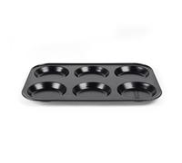 Russell Hobbs Plateau à Pudding Yorkshire 6 Tasses - Acier au Carbone Antiadhésif, Compatible Four, Facile à Nettoyer, Compatible Lave-Vaisselle, 36.1 x 25cm, pour la Cuisson Maison