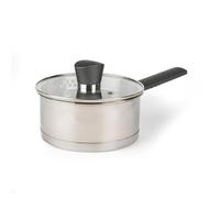 Russell Hobbs RH01162EU Excellence Collection 16 cm Casserole avec Couvercle en Verre, Acier Inoxydable, Finition Miroir Polie, Compatible Plaques à Induction, Passe au Lave-Vaisselle Silver