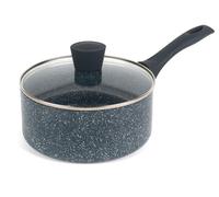 Russell Hobbs Wok, casserole à manche, sauteuse ou casserole, Aluminium Nightfall Collection Blue Marble (casserole, 20 cm)