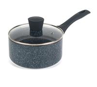 Russell Hobbs Wok, casserole à manche, sauteuse ou casserole, Aluminium Nightfall Collection Blue Marble (18 cm)