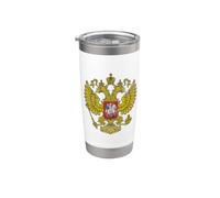RUSSIA COAT OF ARMS DOUBLE HEADED EAGLE FLAG MOSCOW Gobelet isotherme en acier inoxydable double paroi