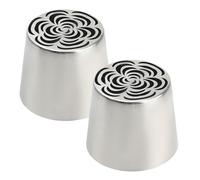 Russian Piping Tips - Stainless Steel, Cake Icing Nozzle 2X | Precision Flower Decorating Nozzles, Cake Decorating Tips Set For Easter, Valentines, Wedding, Birthday, Baking, Pastry, Dessert Making