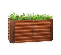 Rust Grow potager surélevé de jardin finition rouille en tôle d'acier galvanisée
