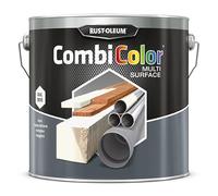 Rust-Oleum CombiColor® Multisurface Peinture, Primaire adhésif et couche de finition tout-en-un, pour application directe sur la plupart des surfaces, 2,5L (Blanc Brillant RAL9010)