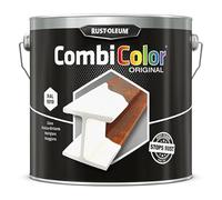 Rust-Oleum CombiColor® Original Couche de finition, Peinture monocouche pour protection des métaux (Pot 2.5L, Blanc RAL9010)