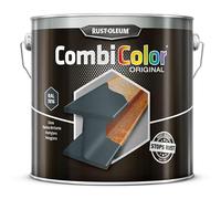 Rust-Oleum CombiColor® Original Couche de finition, Peinture monocouche pour protection des métaux (Pot 2.5L, Gris anthracite RAL7016)