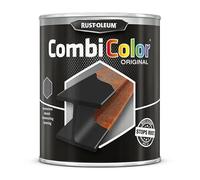 Rust-Oleum CombiColor® Original Teintes Martelées, Peinture monocouche pour protection des métaux (Pot 750ml, Noir)