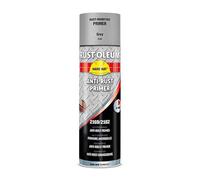 Rust-Oleum Hard Hat Primaire Antirouille, Aérosol pour préparation des surfaces rouillées, Protection des métaux de la corrosion, 400ml (Gris)