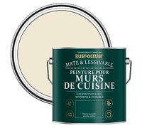 Rust-Oleum Peinture Beige Lessivable pour Murs de Cuisine, Finition Mate - Calcaire 2.5L