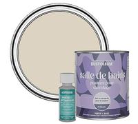 Rust-Oleum Peinture Beige Résistante à l'eau pour Carrelage de Salle de Bain, Finition Brillante - Jute 750ml