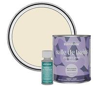 Rust-Oleum Peinture Beige Résistante à l'eau pour Carrelage de Salle de Bain, Finition Mate - Calcaire 750ml