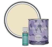 Rust-Oleum Peinture Beige Résistante à l'eau pour Carrelage de Salle de Bain, Finition Mate - Plume 750ml