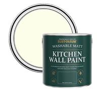 Rust-Oleum Peinture Blanche Lessivable pour Murs de Cuisine, Finition Mate - Sablé 2.5L