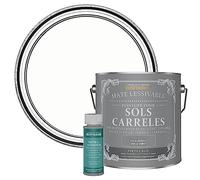 Rust-Oleum Peinture Blanche Lessivable pour Sols Carrelés, Finition Mate - Craie Blanche 2.5L