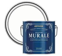 Rust-Oleum Peinture Blanche pour Murs & Plafonds Chalky - Craie Blanche 2.5L
