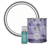 Rust-Oleum Peinture Blanche Résistante à l'eau pour Carrelage de Salle de Bain, Finition Mate - Craie Blanche 750ml