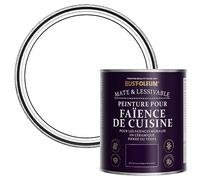 Rust-Oleum Peinture Blanche Résistante à l'eau pour Faïence de Cuisine, Finition Mate - Coton 750ml