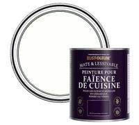 Rust-Oleum Peinture Blanche Résistante à l'eau pour Faïence de Cuisine, Finition Mate - Craie Blanche 750ml