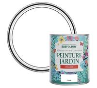 Rust-Oleum Peinture Blanche Résistante à l'humidité pour Jardins, Finition Brillante - Coton 750ml