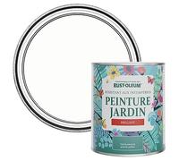 Rust-Oleum Peinture Blanche Résistante à l'humidité pour Jardins, Finition Brillante - Craie Blanche 750ml