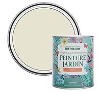 Rust-Oleum Peinture Blanche Résistante à l'humidité pour Jardins, Finition Satinée - Huître 750ml