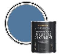 Rust-Oleum Peinture Bleue pour Meubles de Cuisine, Finition Mate - Soie Bleue 750ml