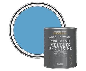 Rust-Oleum Peinture Bleue pour Meubles de Cuisine, Finition Satinée - Céruléen 750ml