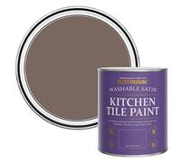 Rust-Oleum Peinture Brune Résistante à l'eau pour Faïence de Cuisine, Finition Satinée - Torrent 750ml