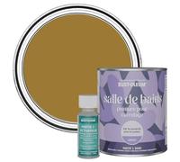 Rust-Oleum Peinture Jaune Résistante à l'eau pour Carrelage de Salle de Bain, Finition Satinée - Moisson 750ml