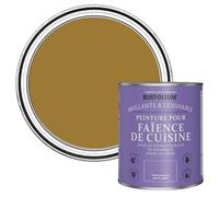 Rust-Oleum Peinture Jaune Résistante à l'eau pour Faïence de Cuisine, Finition Brillante - Moisson 750ml
