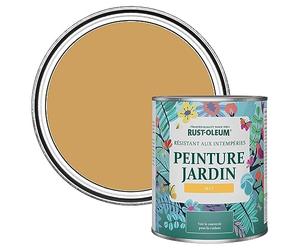 Rust-Oleum Peinture Jaune Résistante à l'humidité pour Jardins, Finition Mate - Dijon 750ml