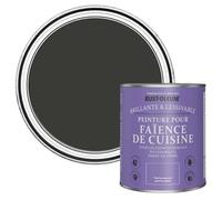 Rust-Oleum Peinture Noir Résistante à l'eau pour Faïence de Cuisine, Finition Brillante - Magie Noire 750ml