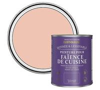 Rust-Oleum Peinture Orange Résistante à l'eau pour Faïence de Cuisine, Finition Satinée - Coraille 750ml