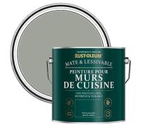 Rust-Oleum Peinture Verte Lessivable pour Murs de Cuisine, Finition Mate - Feuille de Thé 2.5L