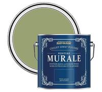 Rust-Oleum Peinture Verte pour Murs & Plafonds Chalky Gris - Terrain Connu 2.5L