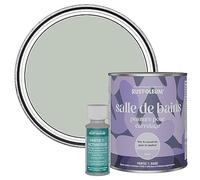 Rust-Oleum Peinture Verte Résistante à l'eau pour Carrelage de Salle de Bain, Finition Mate - Vert craie 750ml