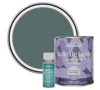 Rust-Oleum Peinture Verte Résistante à l'eau pour Carrelage de Salle de Bain, Finition Satinée - Deep Sea 750ml