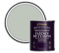 Rust-Oleum Peinture Verte Résistante à l'eau pour Faïence de Cuisine, Finition Mate - Vert craie 750ml