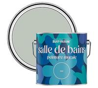 Rust-Oleum Peinture Verte Résistante à l'eau pour Murs de Salle de Bains, Finition Mate - Vert craie 2.5L