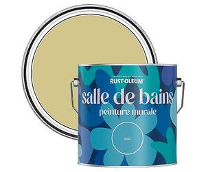 Rust-Oleum Peinture Verte Résistante à l'eau pour Murs de Salle de Bains, Finition Mate - Wasabi 2.5L