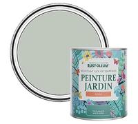 Rust-Oleum Peinture Verte Résistante à l'humidité pour Jardins, Finition Satinée - Vert craie 750ml