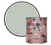 Rust-Oleum Peinture Verte Résistante à l'humidité pour Meubles de Salle de Bains, Finition Satinée - Vert craie 750ml