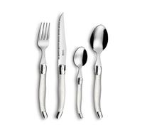 LOU LAGUIOLE - Coffret 24 couverts de table pour 6 personnes - Rustic - Acier inoxydable 18/0, Finition Standard - Perle