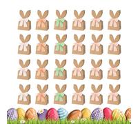 Rustic Easter Candy Bags - 24 Pieces Thick Paper, Spring Floral Party Supplies, Heavy Duty Snack Goodie Pouch, Flat Bottom Treat Container, DIY Holiday Craft Keepsake | For Girls